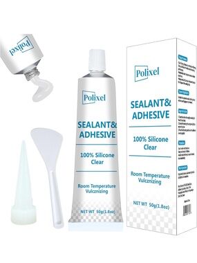 Clear Silicone Sealant & Adhesive - 100% Clear